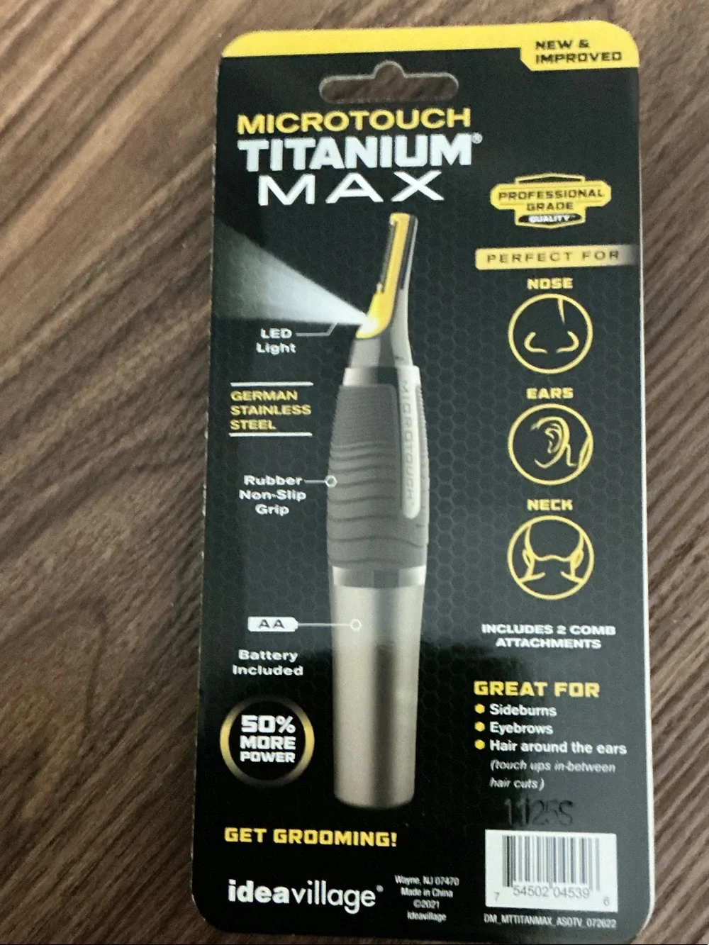Titanium Max Men's Nose & Ear Trimmer — Silver